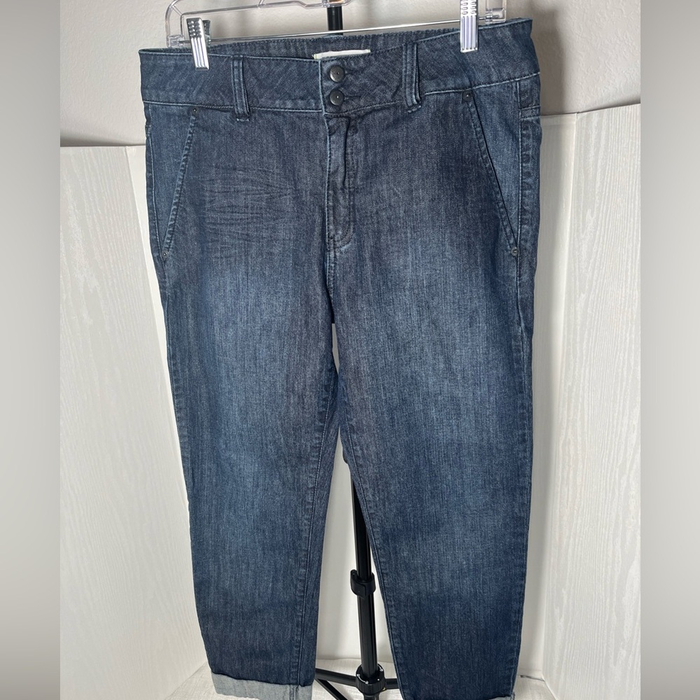 BCBGeneration Gavin Denim Blue Jeans Pants Cuffed Cropped  Comfy Women’s 27